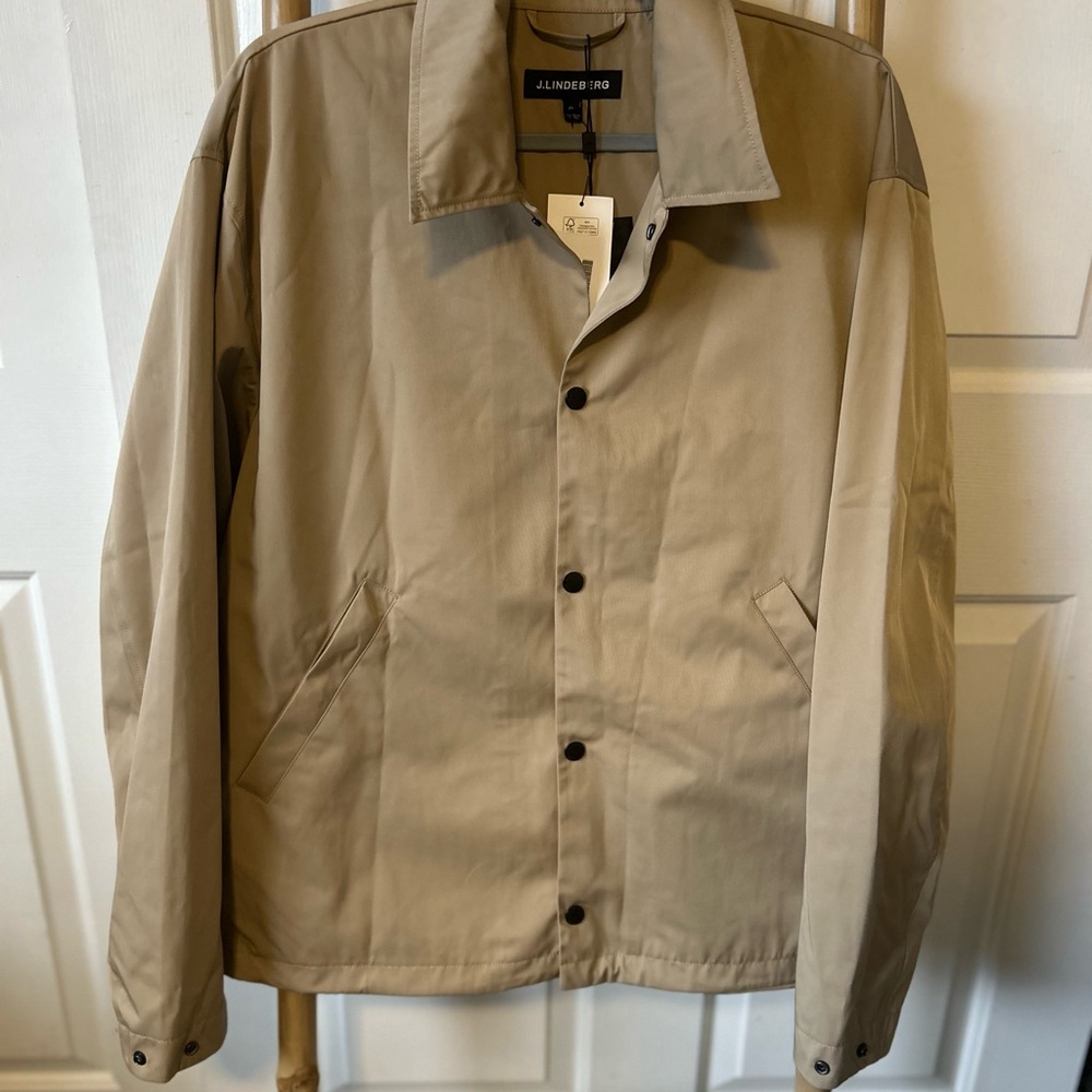 J.Lindeberg Tan Lightweight Shirt Jacket